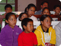 Mexican children attending Vacation Bible School