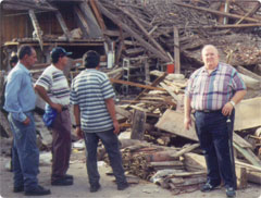Pastor McCubbins Seeing the Devastation Left by Hurricane Mitch