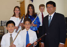 Members of Junior Orchestra at Bible Baptist Church