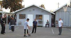 oscar estrada playing basketball at bible baptist church